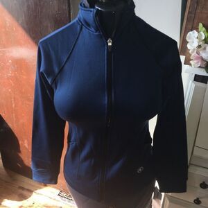 Covalent athleticwear navy zipped workout jacket